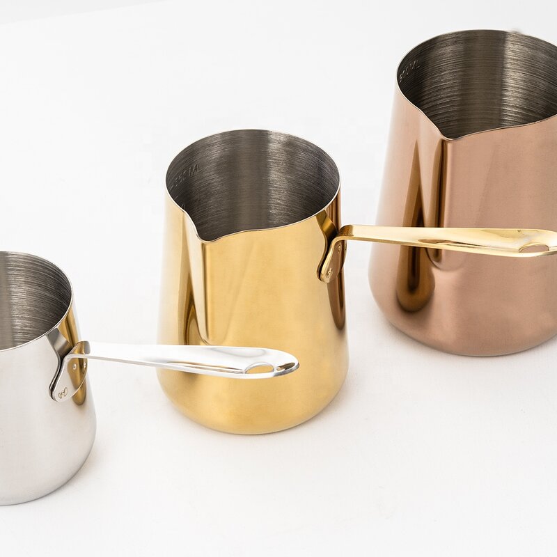 Milk Frothing Pitcher Manufacturer - Wholesale Stainless Steel 304 Barista Tools Coffee With Long Handle