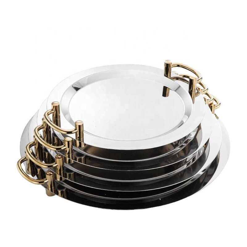 Serving Plates Manufacturer - Large Round Modern Luxury Nordic Decoration European for Hotel Candy Nut Food Dinner