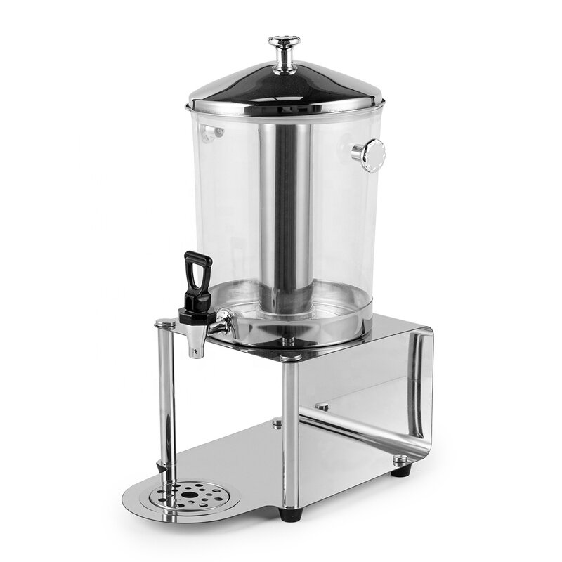 Beverage Dispensers Manufacturer - Restaurant Lemon Fresh Orange Drink 10 Litter Double Tank Cold Fruit Juice Barrel with Stand