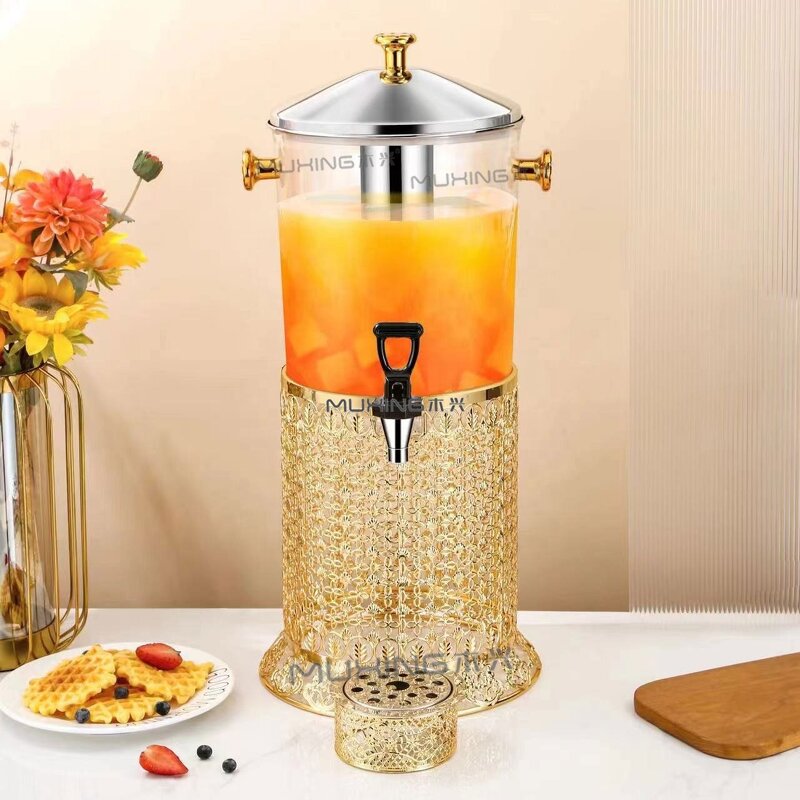 Beverage Dispenser Manufacturer - Stainless Steel Catering Cold 3 Tanks Juice Drinking with High Quality Glass
