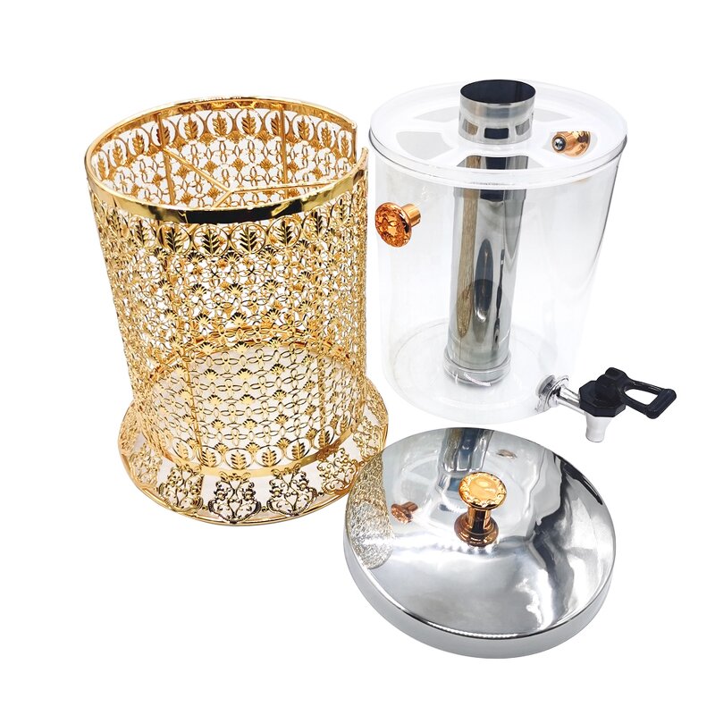 Juice Dispenser Manufacturer - Golden Luxury Cold Drink Beverage Stainless Steel Coffee for Catering Buffet