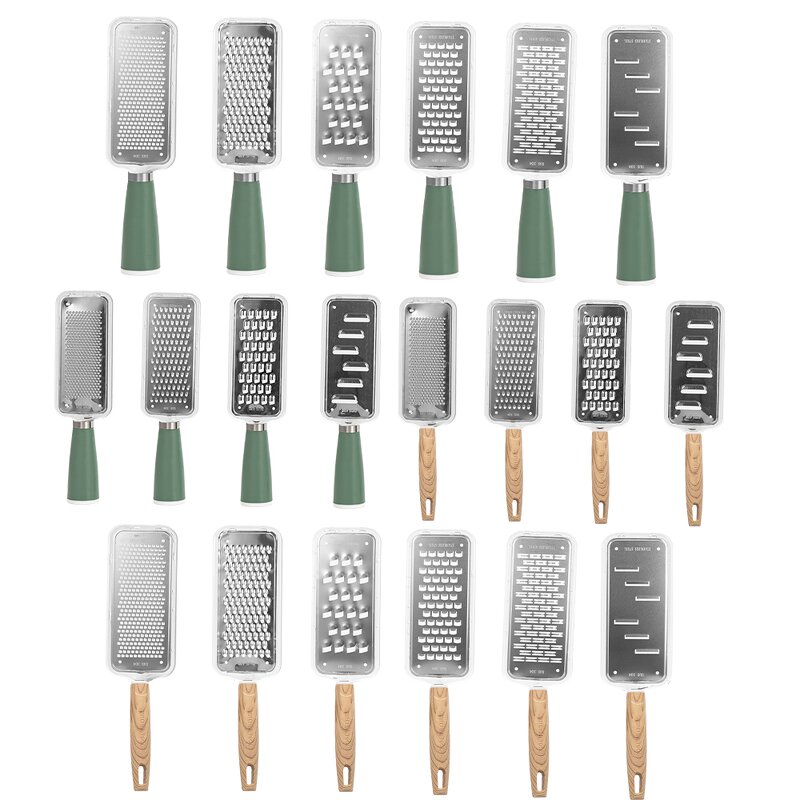 Grater Manufacturer - Stainless Steel Lemon Zester Heavy Duty Tool for Cheese Garlic Vegetables Fruits Kitchen and Home Gadgets Set