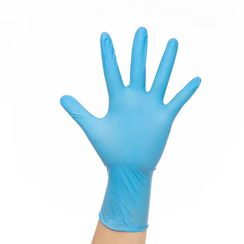 Disposable Nitrile Safety Gloves Manufacturer - 100% 9 Inches Blue Latex-Free for Various Purposes