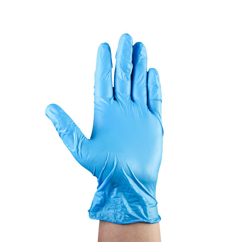 Disposable Nitrile Safety Gloves Manufacturer - High Sale 100% Blue Latex-Free for Touch