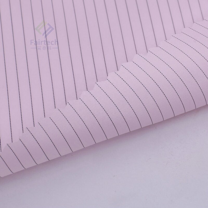 Antistatic ESD Fabric Manufacturer - Factory Supply 150meters 5mm Stripe Industrial Cleanroom