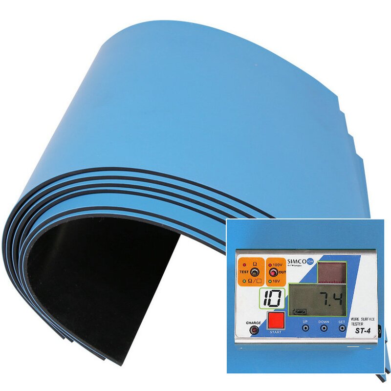 ESD Antistatic Mat Manufacturer - 100cm X 90cm Surface Resistance 10E6 Suitable Flooring