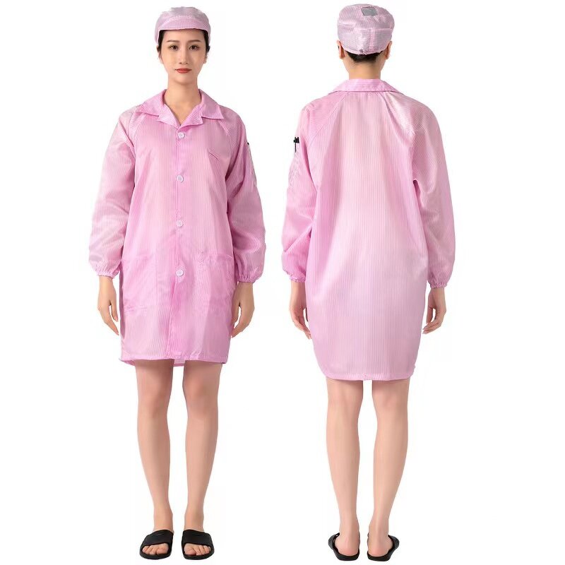 Coverall Workwear Manufacturer - Color Green Gown Anti Static Esd Coat Cleanroom Smock ESD Cloth