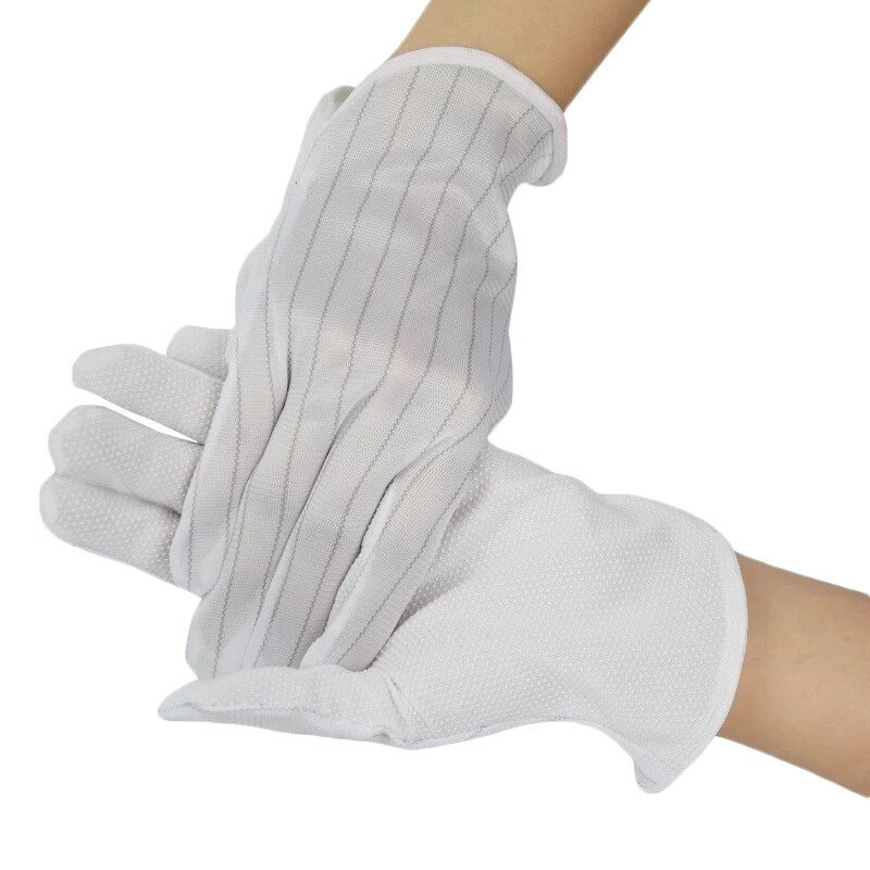 Cleanroom Esd Dotted Glove Manufacturer - Boxes Regulatory Standards Static Dissipative