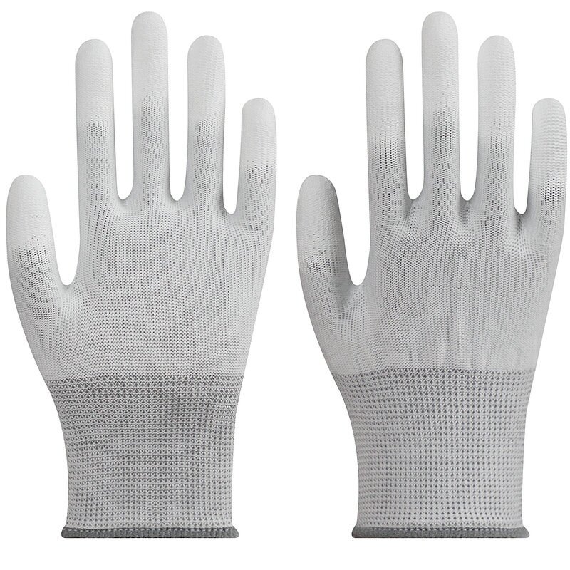 Conductive Copper Fiber Glove Manufacturer - FR0306 PU Fingertip Coating Gloves