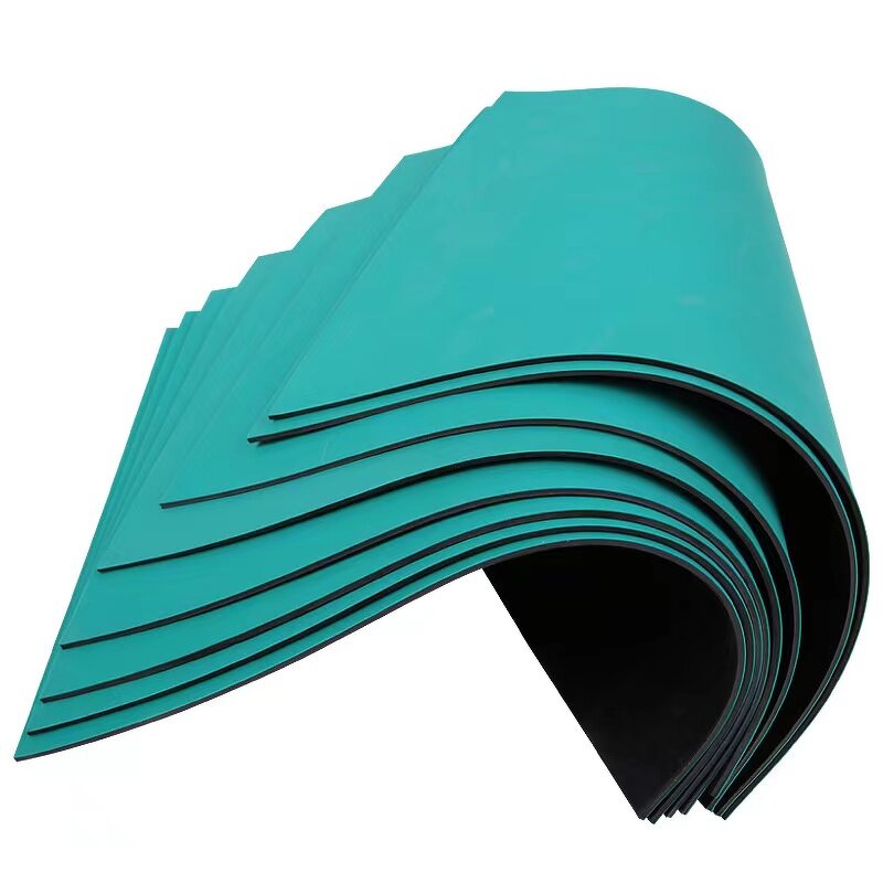 ESD Rubber Mat Manufacturer - Roll with Blue Color