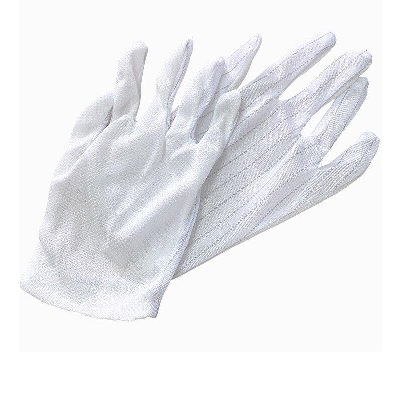Cleanroom Esd Dotted Glove Manufacturer - Custom Logo Best Material for Boxes Pu Palm Coating Singapore