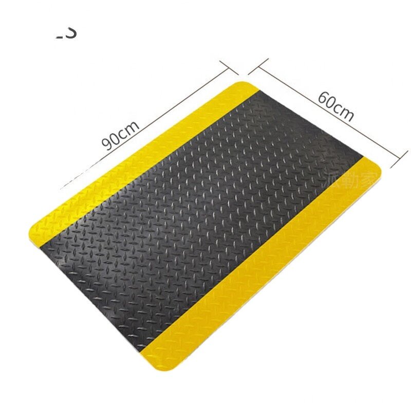 ESD-Safe Anti-Fatigue Mat Manufacturer - Anti Slip Comfort Dome Black 3 X 4 Flooring Mat