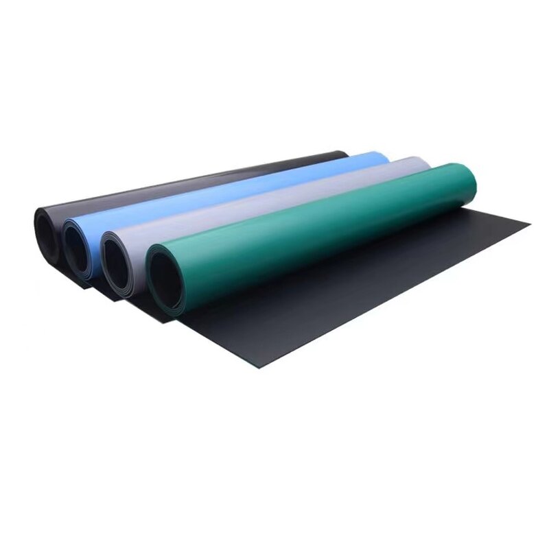 Anti-Slip Antistatic Rubber Sheet Manufacturer - 2mm Green Black ESD Table Mat