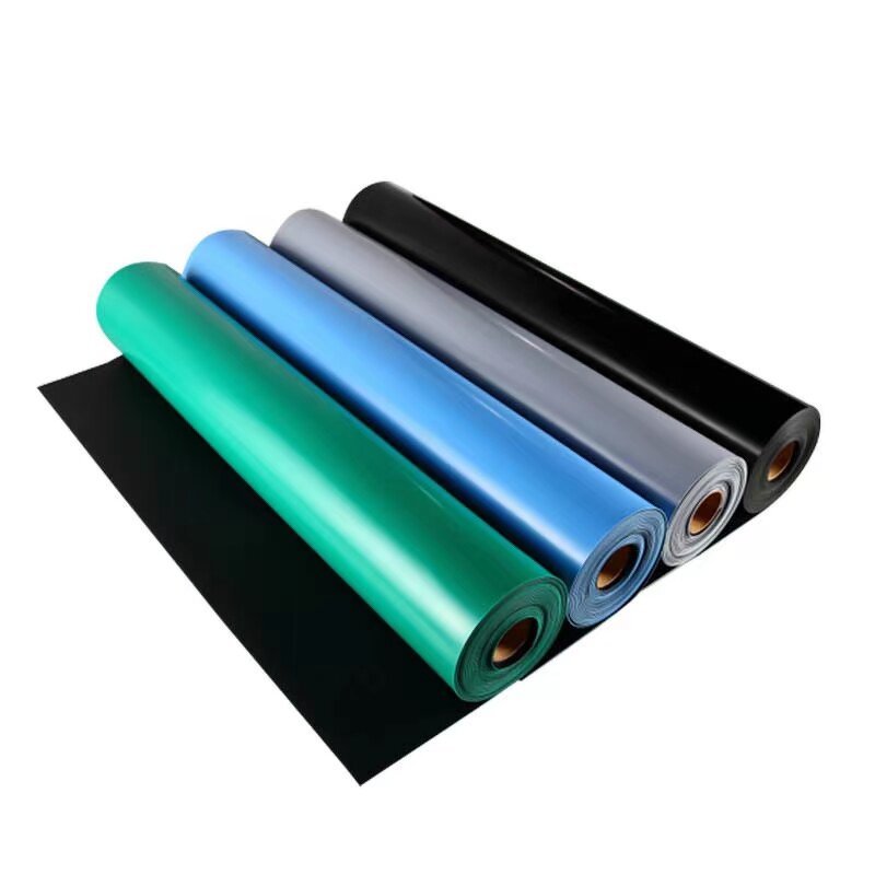 ESD Rubber Mat Manufacturer - Roll with Blue Color