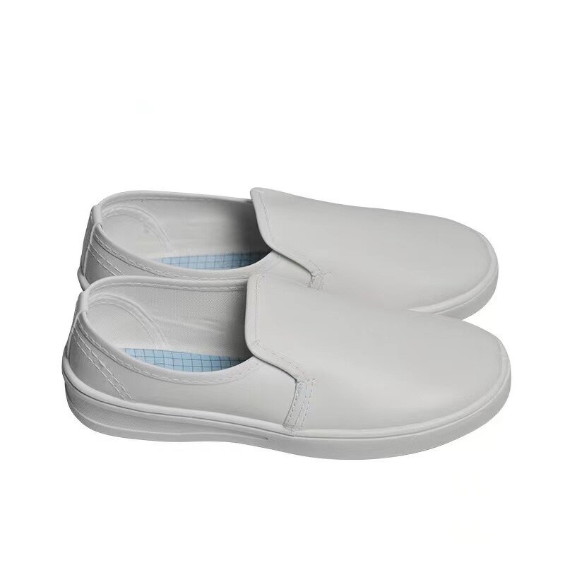 PVC Canvas ESD Magic Shoe Manufacturer - Cleanroom Dark Blue Antistatic