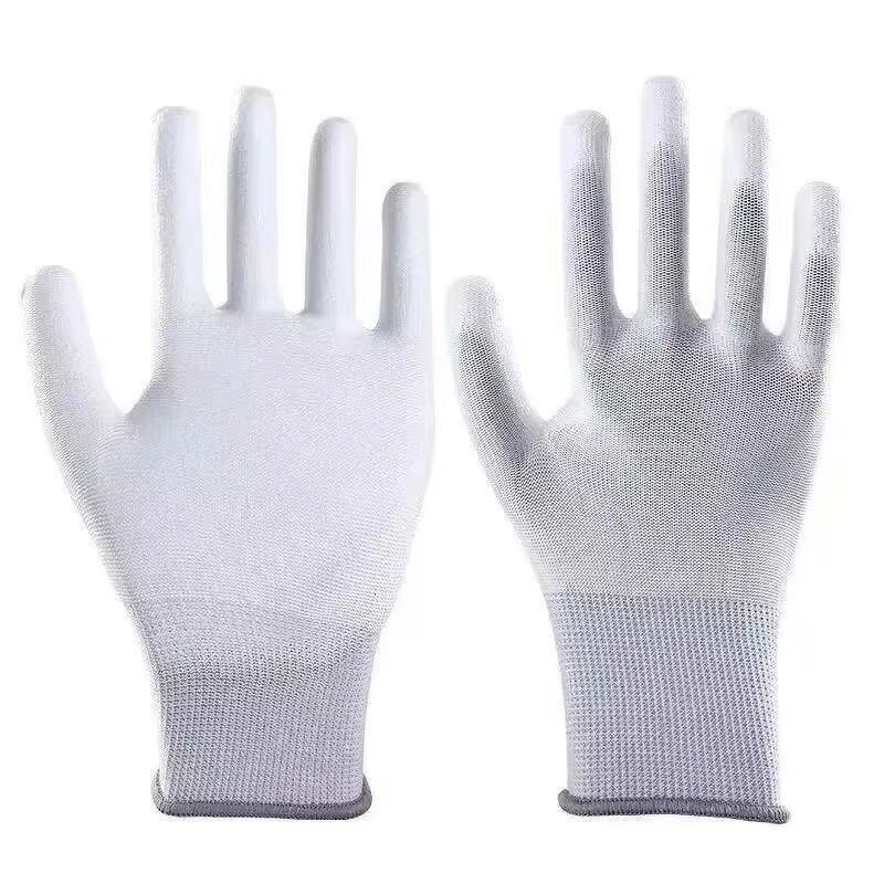 ESD Nylon Glove Manufacturer - FR0304 with Carbon Fiber PU Palm Coating