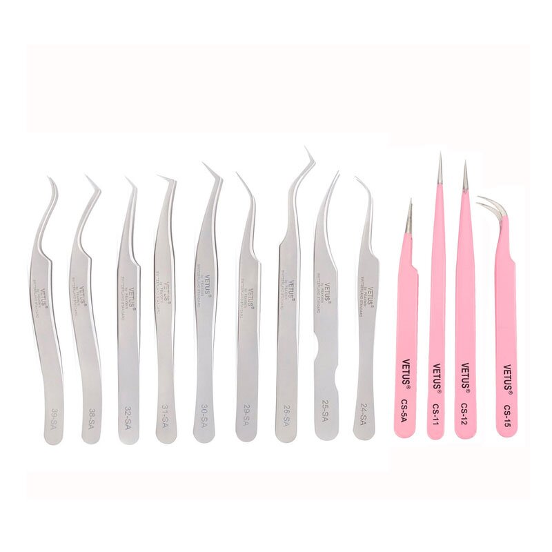 VETUS ESD Curved Tweezers Manufacturer - Genuine Ultra Anti-Magnetic Stainless Steel Safety Product