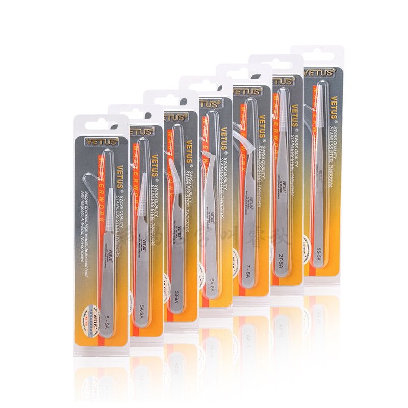 VETUS ESD Tweezers Manufacturer - Collection of ESD-10 to ESD-17 Safety Products