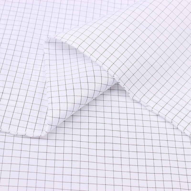 ESD Cleanroom TC Fabric Manufacturer - Industrial 65% Polyester 33% Cotton 2% Carbon Yarn Washable Clothing Material