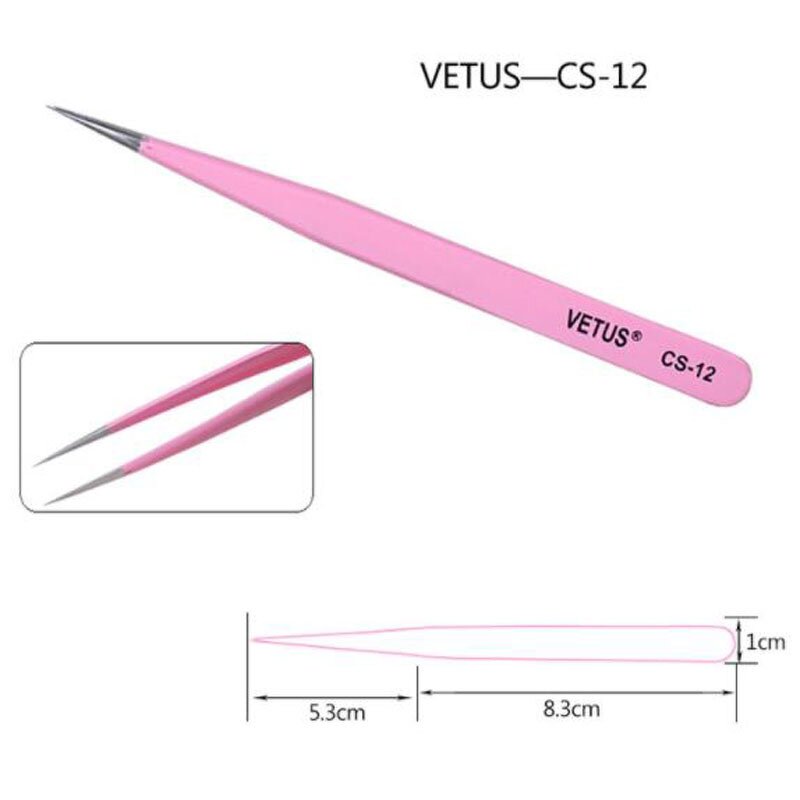 Eyelash Extension Tweezers Manufacturer - Hot Sale Pink Blue Black Gold Safety Product for Eyelash Extensions