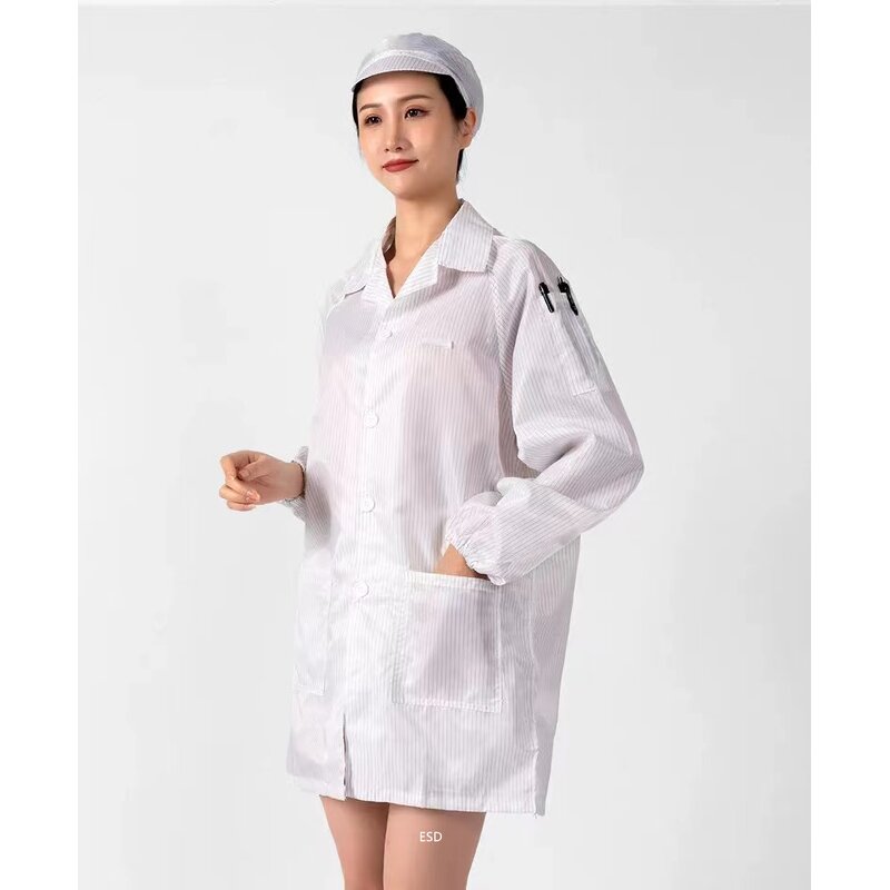 Antistatic Clothing ESD Smock Manufacturer - Pink White Yellow Anti Static Cleanroom for Phone Refurbish
