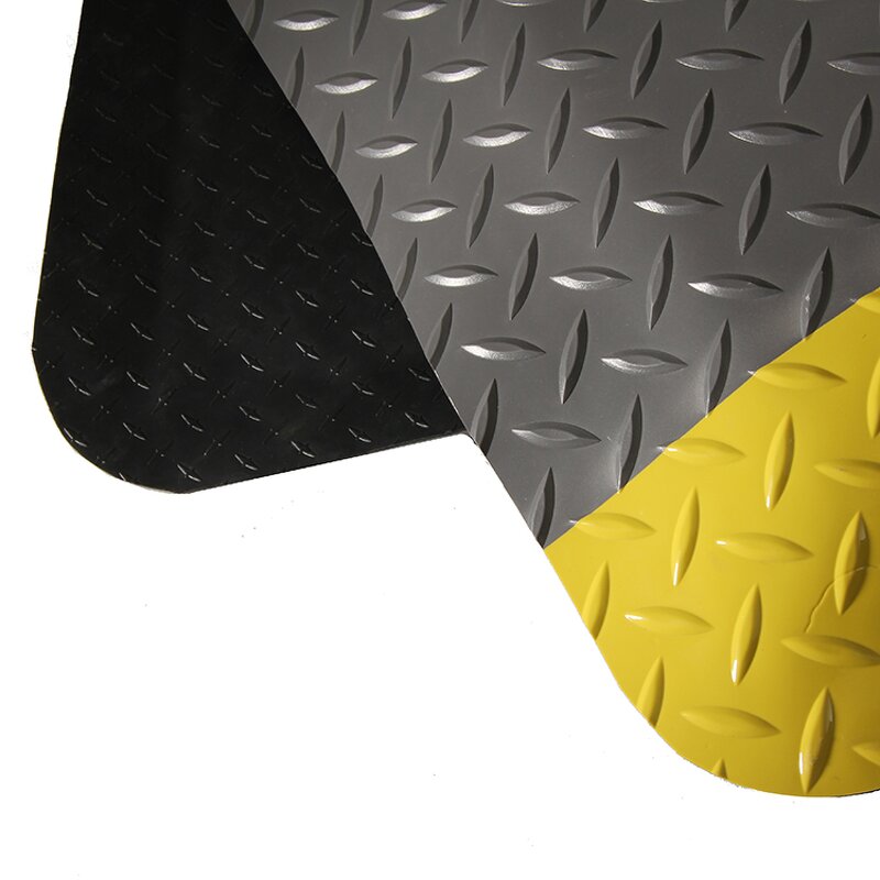 ESD-Safe Anti-Fatigue Mat Manufacturer - Anti Slip Comfort Dome Black 3 X 4 Flooring Mat