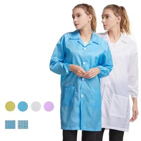 Cleanroom ESD Suit Manufacturer - Jacket and Pants Antistatic Work Uniform Garment