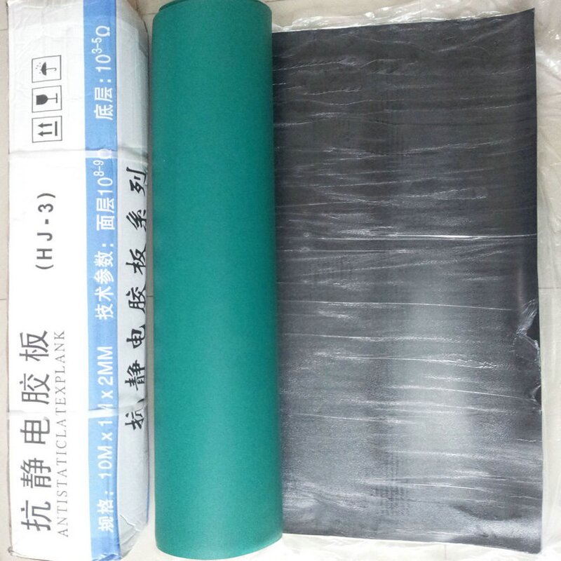 ESD Table Mat Manufacturer - 100cm X 90cm 3mm Thick Black Antistatic