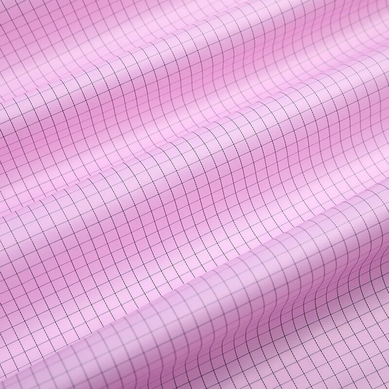 Antistatic Fabric Manufacturer - 99% Polyester +1% carbon fiber 5mm stripe for workwear esd