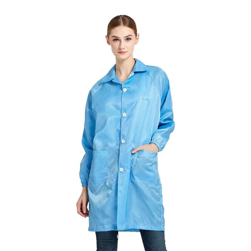 Antistatic Clothing ESD Smock Manufacturer - Pink White Yellow Anti Static Cleanroom for Phone Refurbish