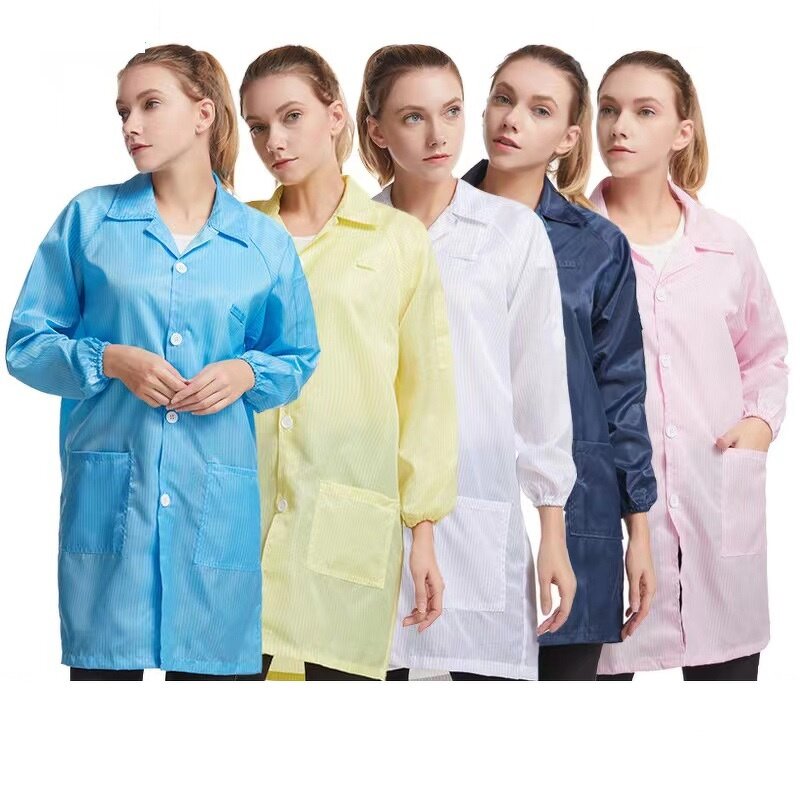 Cleanroom ESD Suit Manufacturer - Jacket and Pants Antistatic Work Uniform Garment