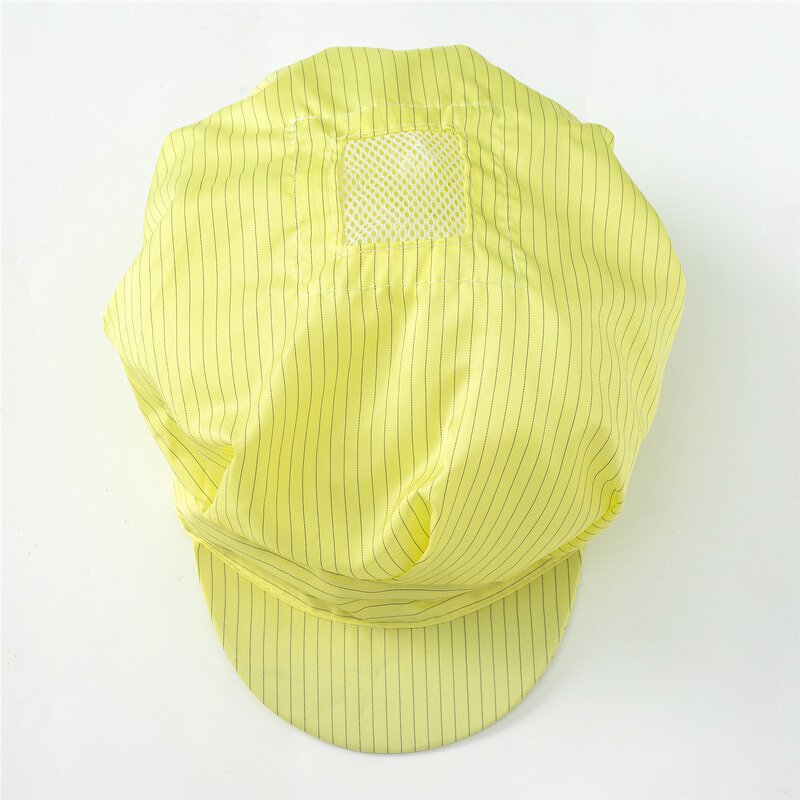 Cleanroom Esd Cap Manufacturer - Lint Free Stripe Big Permanent Hood & Shoulders Approved Dust Caps Head Cover