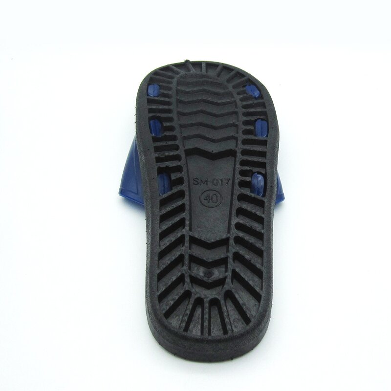 Anti-static Slippers Manufacturer - Blue PVC Sole for Food Manufacturing Unisex Cleanroom Esd Shoes