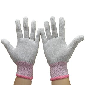 ESD PU Finertip Coating Gloves Manufacturer - FR0305 with Carbon Fiber Safety Gloves