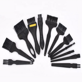 Anti Static Brush Manufacturer - Straight Handle L Size 1 Row Bristle 12 Holes Length 170mm
