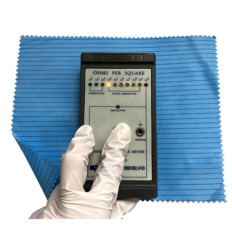 Anti-static TC Fabric Manufacturer - High Quality Grid ESD Cleanroom Clothes Clothing Material