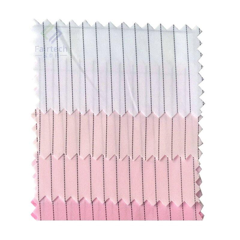 Antistatic ESD Fabric Manufacturer - Factory Supply 150meters 5mm Stripe Industrial Cleanroom