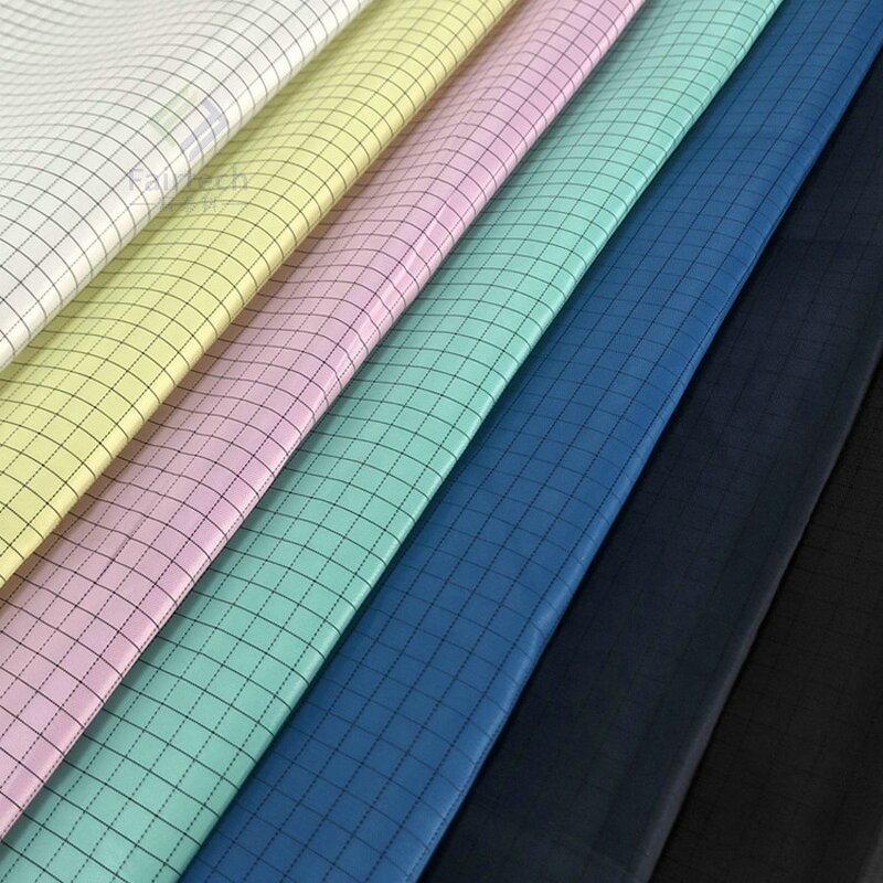 Antistatic ESD Fabric Manufacturer - Factory Supply 150meters 5mm Stripe Industrial Cleanroom