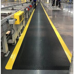 ESD Anti-Fatigue Mat Manufacturer - 600X900mm Black+Yellow Color Durable Reusable