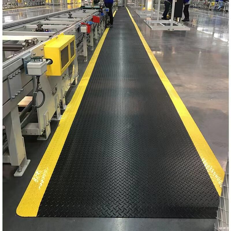 ESD Anti-Fatigue Mat Manufacturer - 600X900mm Black+Yellow Color Durable Reusable