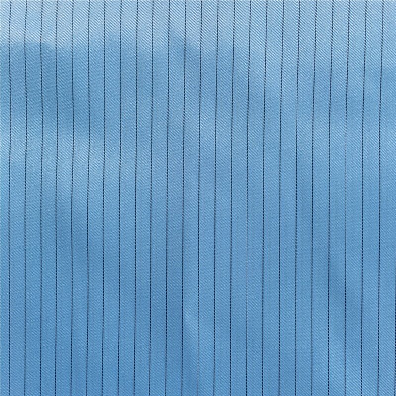 ESD Cleanroom TC Fabric Manufacturer - Industrial 65% Polyester 33% Cotton 2% Carbon Yarn Washable Clothing Material