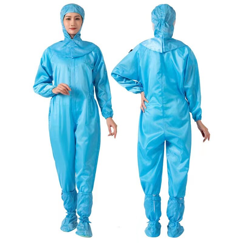 Coverall Workwear Manufacturer - Color Green Gown Anti Static Esd Coat Cleanroom Smock ESD Cloth