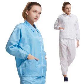Cleanroom ESD Working Clothes Manufacturer - Oem Comfortable Ladies with Pants Overalls Jackets Suit