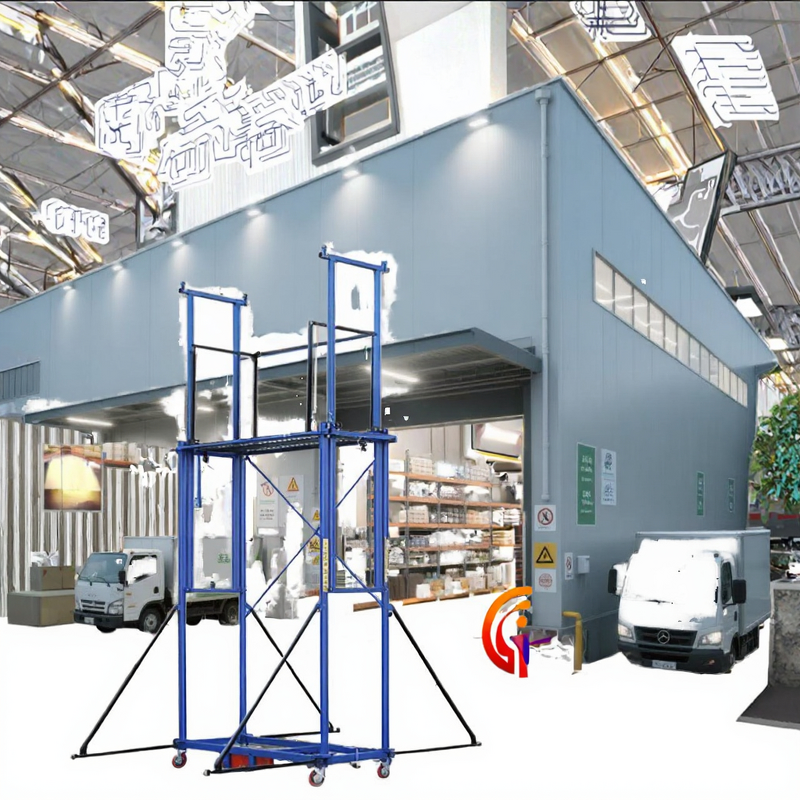 Scaffolding Tower - Foldable Electric Lift Platform Telescopic