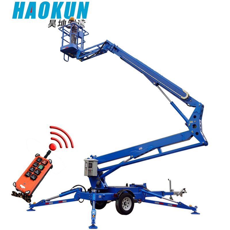 Portable Telescoping Aerial Lift - 12m-22m Trailer Towable Manlift