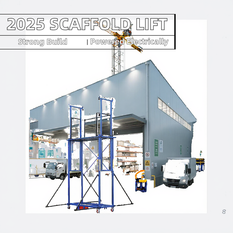Scaffolding Tower - Foldable Electric Lift Platform Telescopic