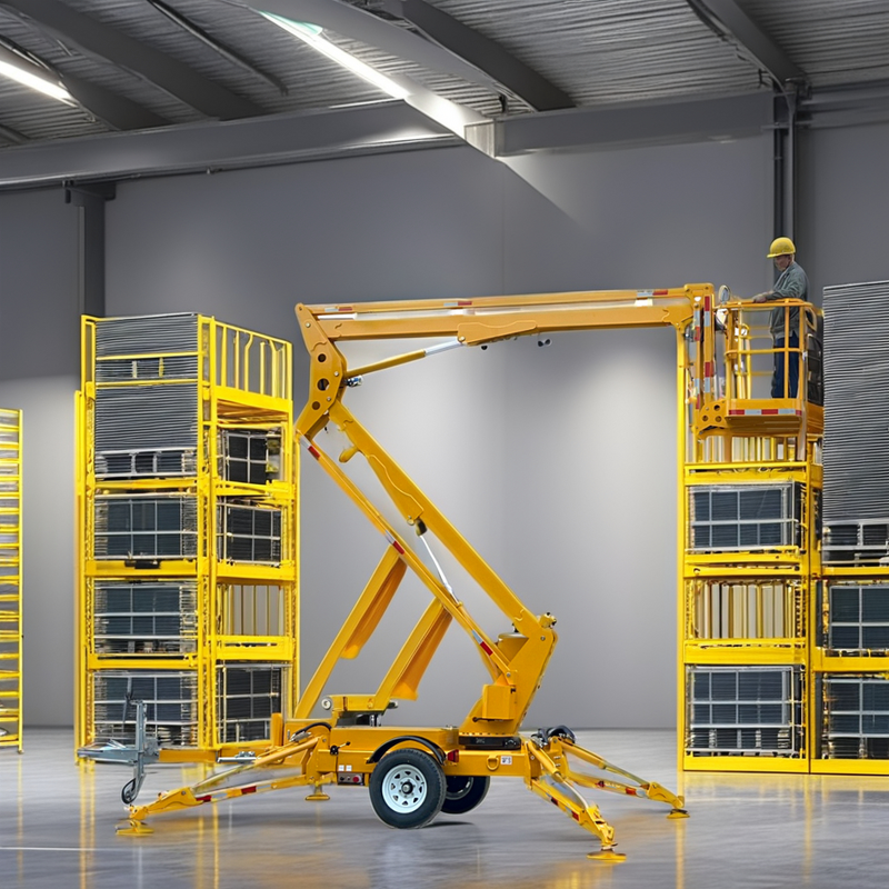 Trailer Mounted Boom Lift - Towable Scissor Lift Aerial Work Platform