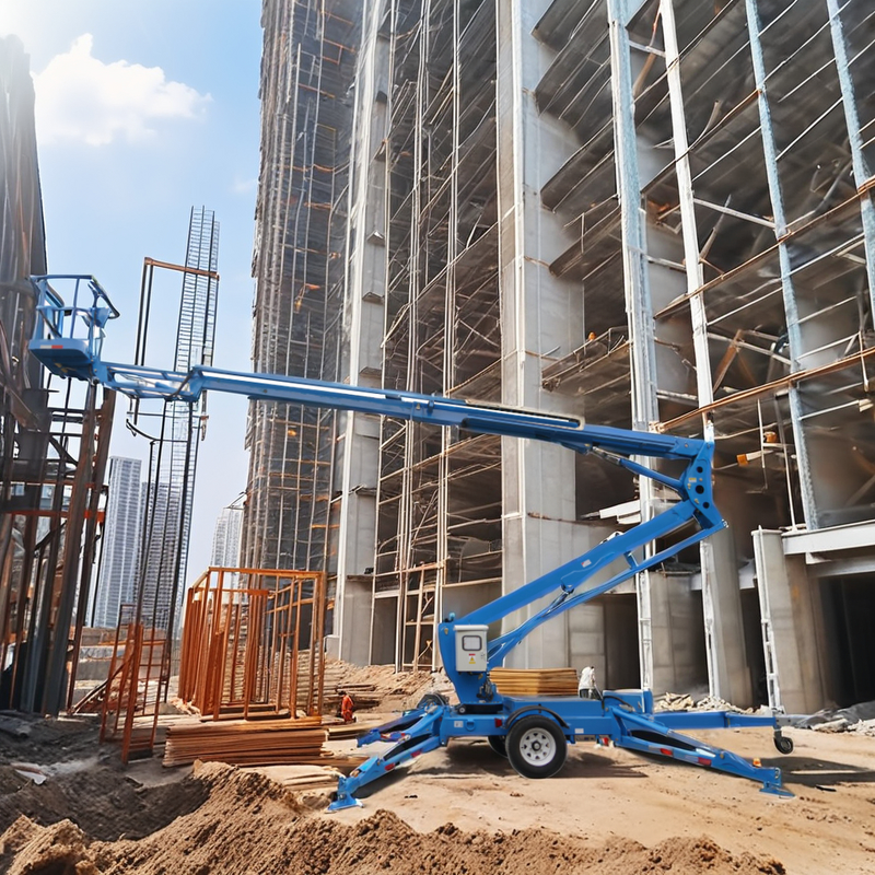 Trailer Mounted Boom Lift - Towable Scissor Lift Aerial Work Platform