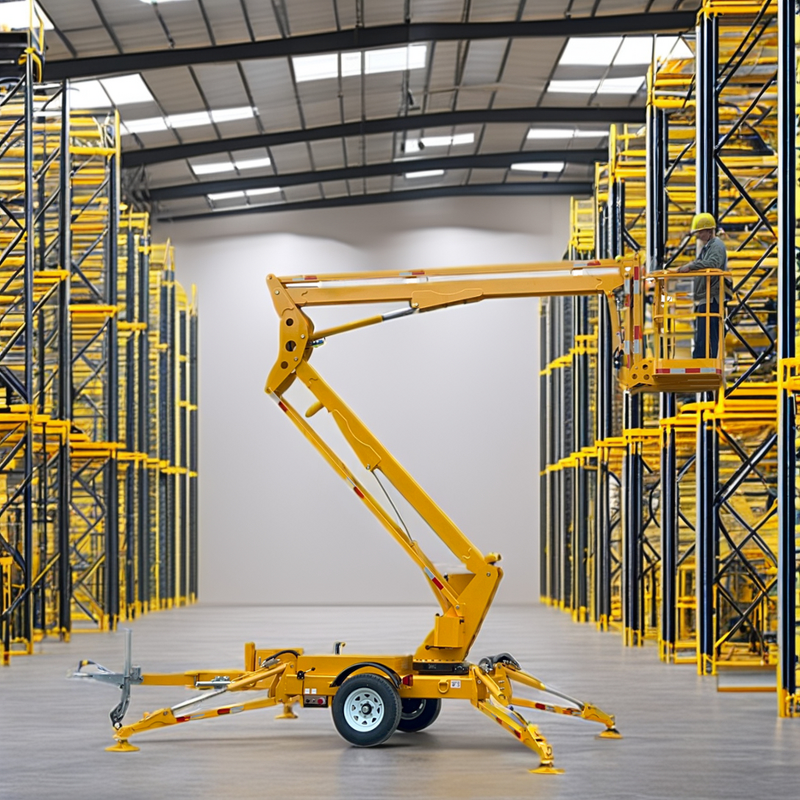 Trailer Mounted Boom Lift - Towable Scissor Lift Aerial Work Platform