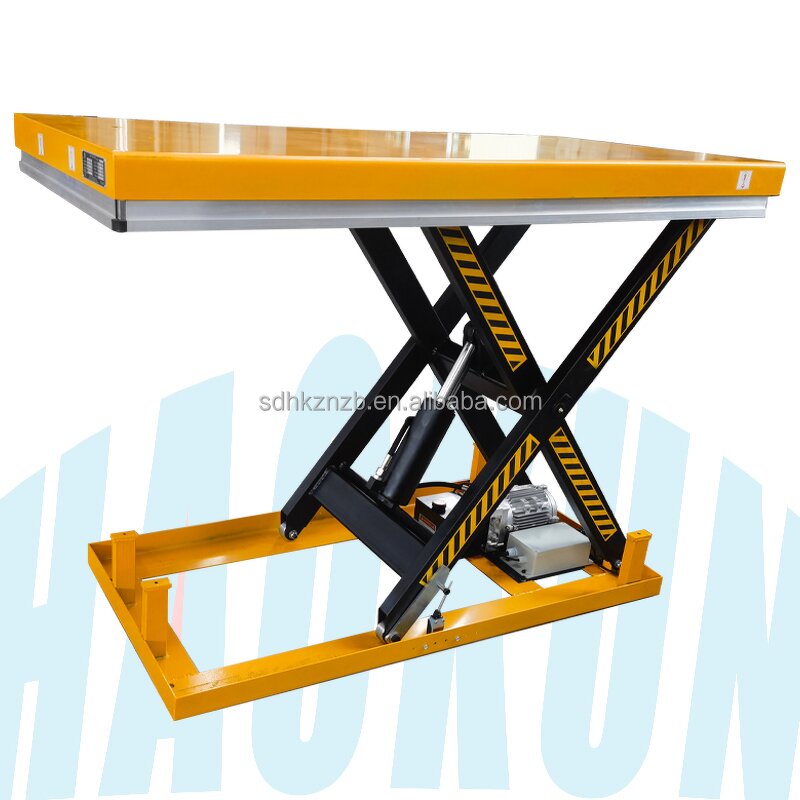 Fixed Scissor Lift Platform - Stationary with Four-Wheel Support